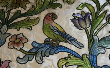 St Paul's Cathedral: Art From War: A detail of a bird on the Altar frontal