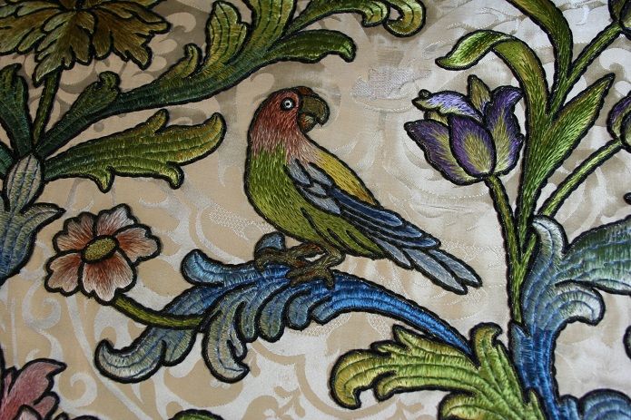 St Paul's Cathedral: Art From War: A detail of a bird on the Altar frontal  
