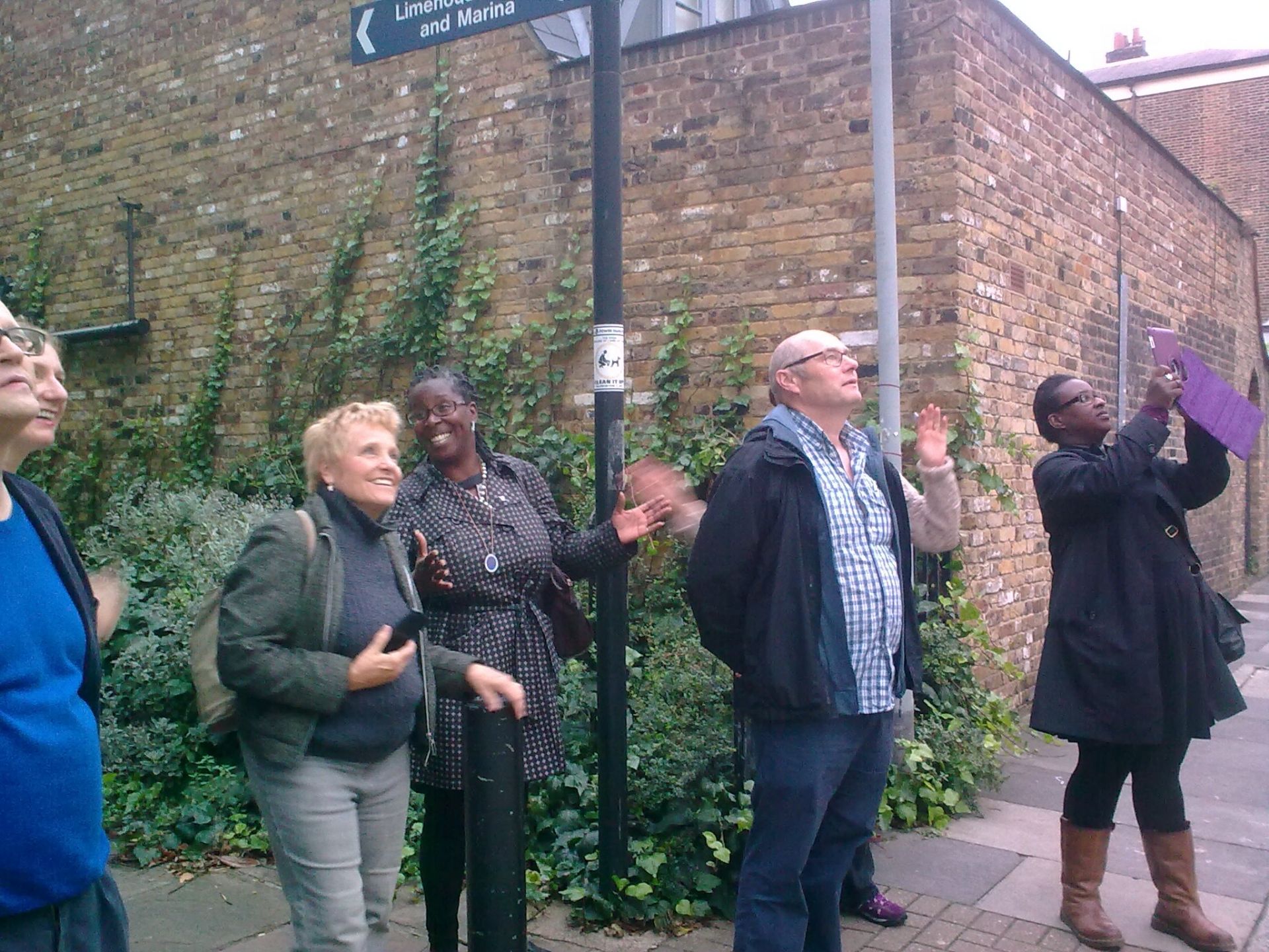 Blue Badge Tourist Guide Angela Morgan led the "Strangers by the Docks" walk on 27 August