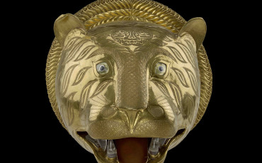 Tiger's head from the throne of Tipu Sultan, 1785-93