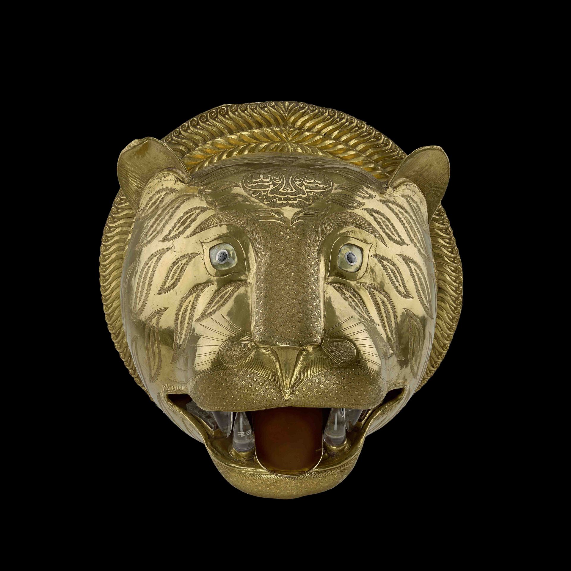 Tiger's head from the throne of Tipu Sultan, 1785-93