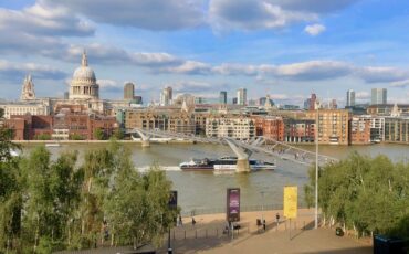 View of Millennium Bridge and Saint Paul Cathedral from Tate Modern. Photo Credit: © Ursula Petula Barzey.