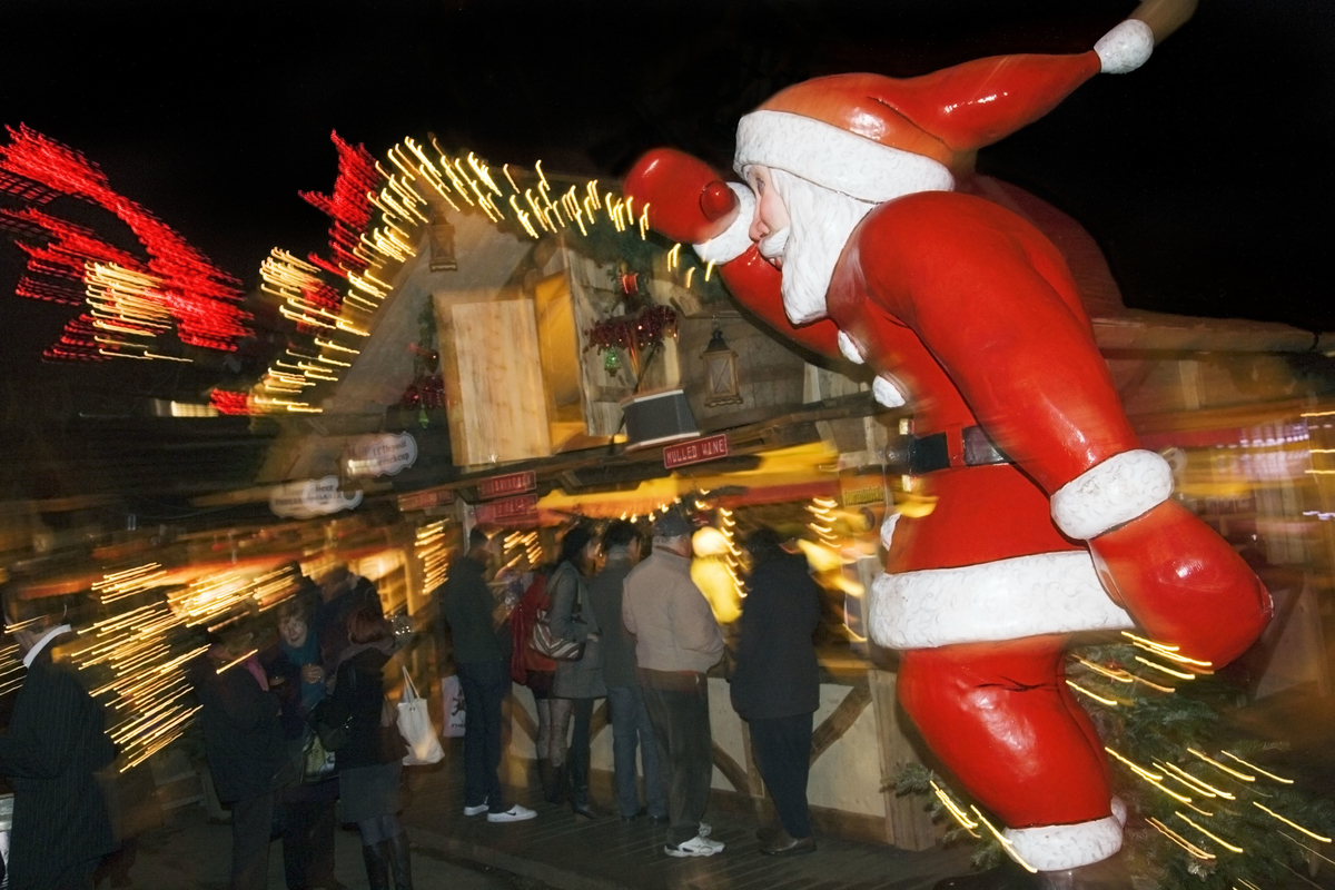 Santa at the Winter Wonderland in Hyde Park