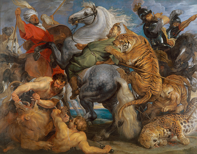 Peter Paul Reubens, Tiger, Lion and Leopard Hunt, 1616