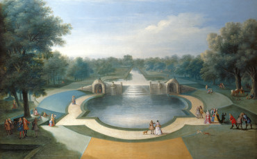 Studio of Marco Ricci, A View of the Cascade, Bushey Park Water Gardens, 1715