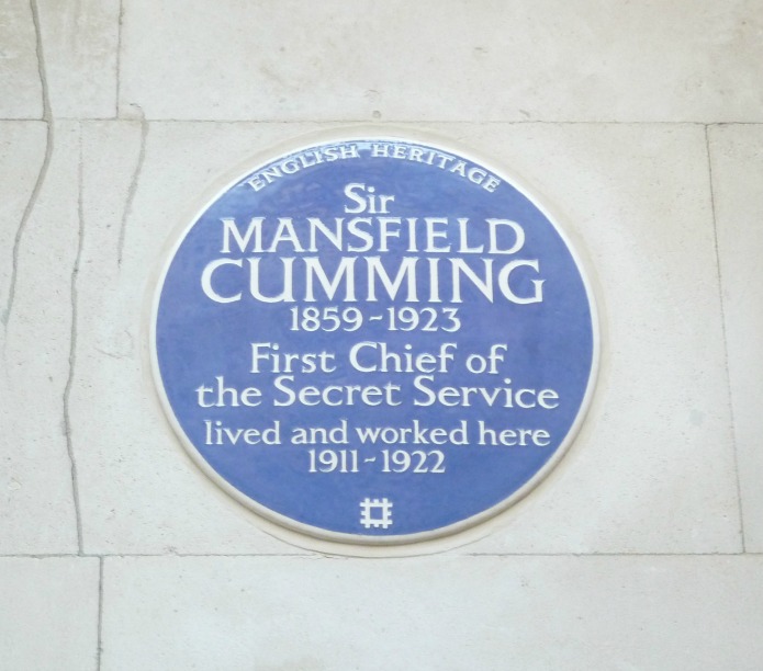 Blue Plaque - Sir Mansfield Cumming