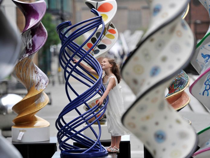 DNA Inspired Double Helix Sculptures