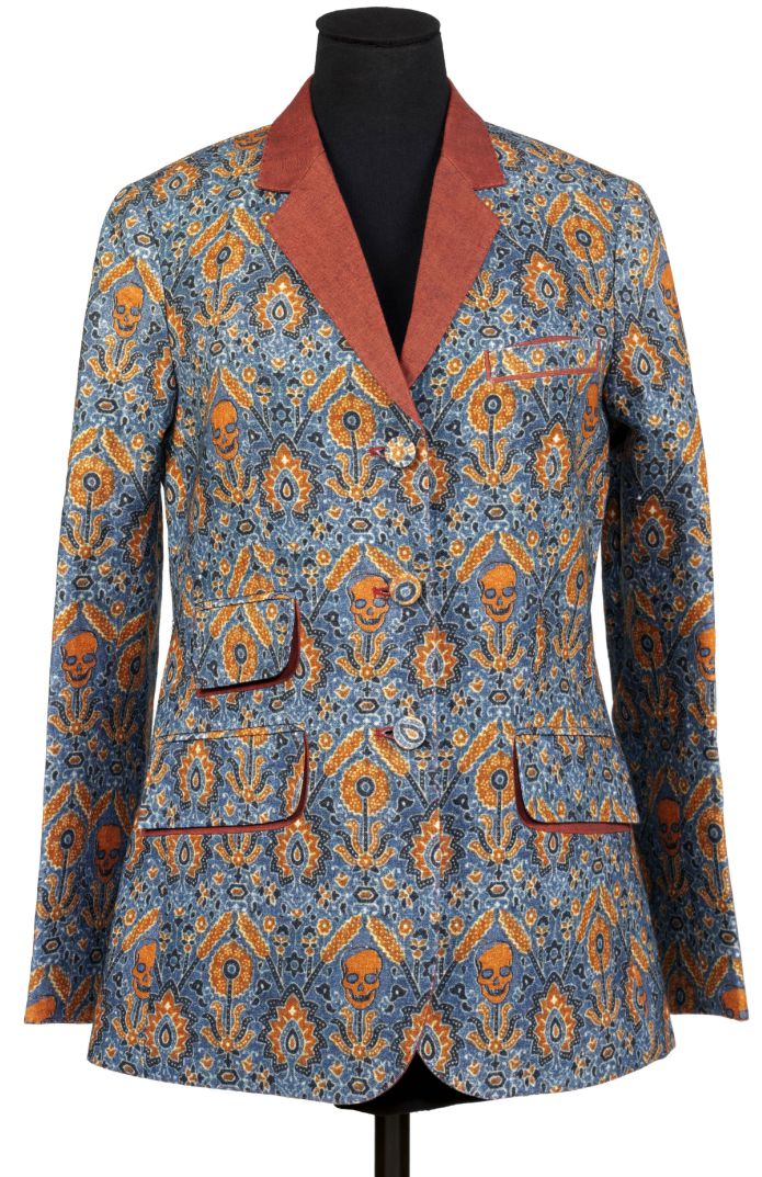 Ajrakh inspired jacket by Rajesh Pratap Singh, digitally printed linen, New Delhi, 2010