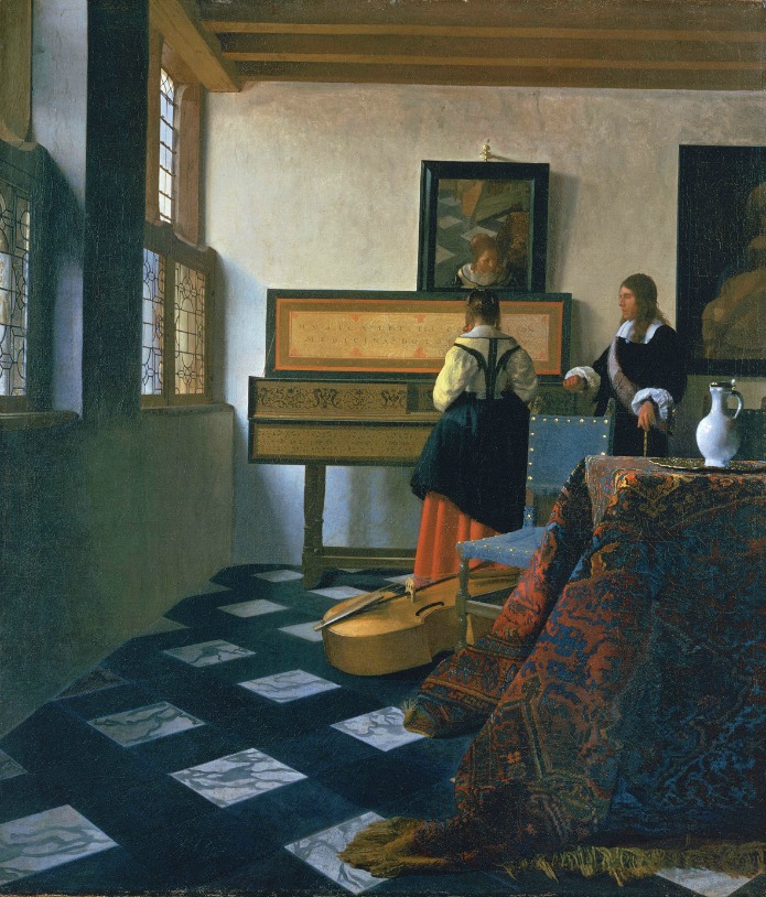 Lady at the Virginals with a Gentleman or The Music Lesson 