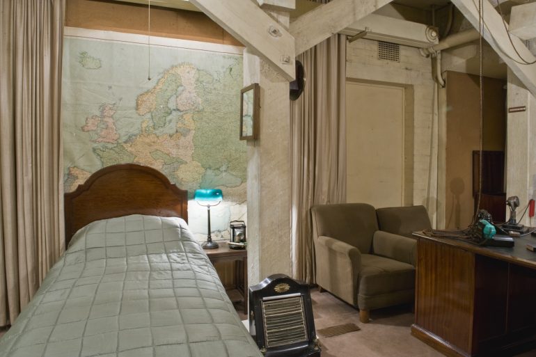 Churchill War Rooms - Churchill's bedroom.