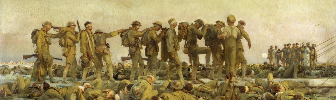 Imperial War Museum London - 'Gassed' by John Singer Sargent, 1919.