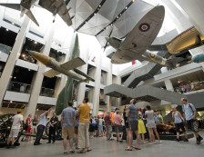 Imperial War Museum London - General view of the Atrium.