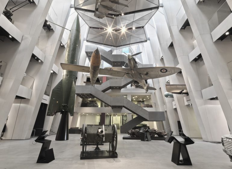 Imperial War Museum London - General view of the Atrium.