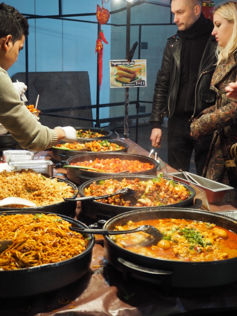 London - Brick Lane food stall. Photo Credit: ©Ursula Petula Barzey.