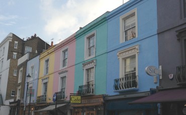 Notting Hill - A row of colourful houses. Photo Credit: ©Ursula Petula Barzey.