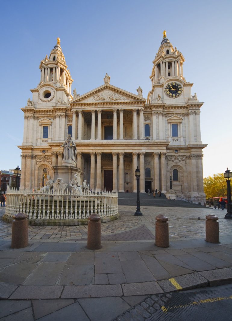 St Paul's Cathedral - As viewed from Ludgate Hill.