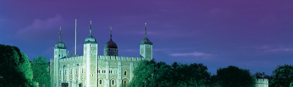 Tower of London - View across the Thames to the White Tower. The Tower of London is one of Britains oldest and most iconic landmarks. throughout history its roles have been varied, Treasury, Fortress, Armoury, Menagerie, and home of the Royal Mint, Crown Jewels, public record office, and of course the Tower ravens.