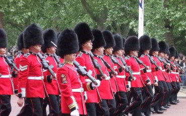 Trooping the Colour is an annual event that takes place on Horse Guards Parade near London's St James's Park, marking The Queen's official birthday.