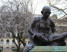 London Bloomsbury Midtown Area - Mahatma Ghandi Statue. Photo Credit: ©Nigel Rundstrom.