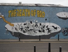 London Street Art in Shoreditch - The death of ego by Pang and Christiaan Nagel. Photo Credit: ©Ursula Petula Barzey.