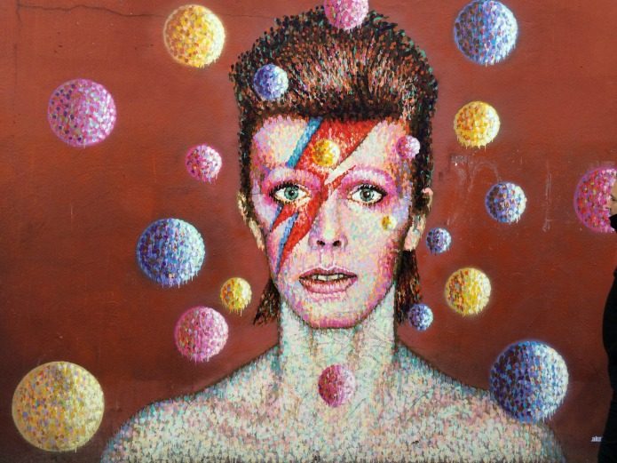 Brixton - David Bowie mural by street artist James Cochran. Photo Credit: ©Edwin Lerner.