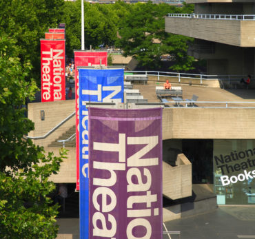 The National Theatre on London's South Bank, designed by Sir Denys Lasdun and built during the 1970s the building has three auditoriums presenting a mix of new plays and classics. Photo Credit: ©Visit London Images.