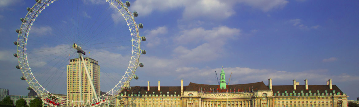 South Bank - View across the River Thames showing the iconic London Eye and historic County Hall building. Photo Credit: ©Visit London Images.