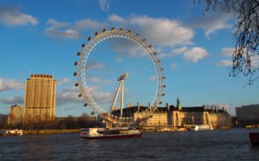 South Bank - View of the London Eye and historic County Hall building. Photo Credit: ©Ursula Petula Barzey.