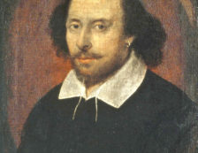 William Shakespeare - The Chandos portrait, artist and authenticity unconfirmed. Photo Credit: © National Portrait Gallery, London.