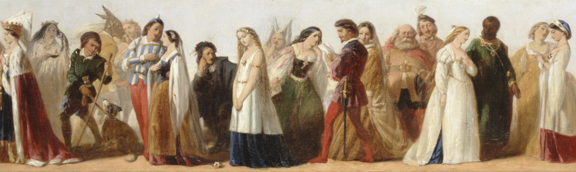 William Shakespeare: Procession of Characters from Shakespeare's Plays by an unknown artist. Photo Credit: ©Public Domain via Wikimedia Commons.