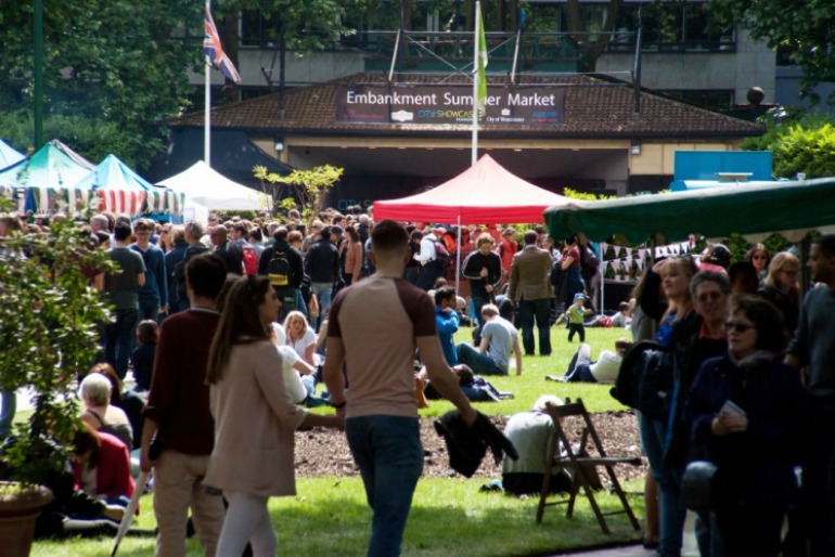 Embankment Summer Market. Photo Credit: ©Bob Marsden.