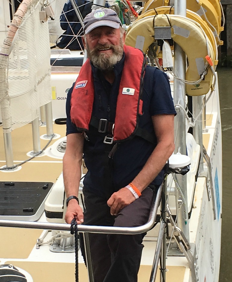 Blue Badge Tourist Guide Brian Harlock on return from round the world sailing trip. Photo Credit: ©Liz Rubenstein. 