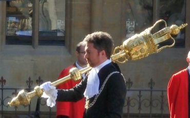 Judges Service at Westminster Abbey - Serjeant of Arms with the mace. Photo Credit: ©Angela Morgan.