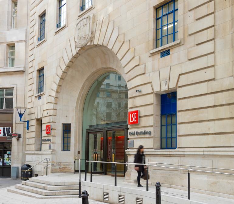 London School of Economics entrance.  Photo Credit: ©London & Partners.  