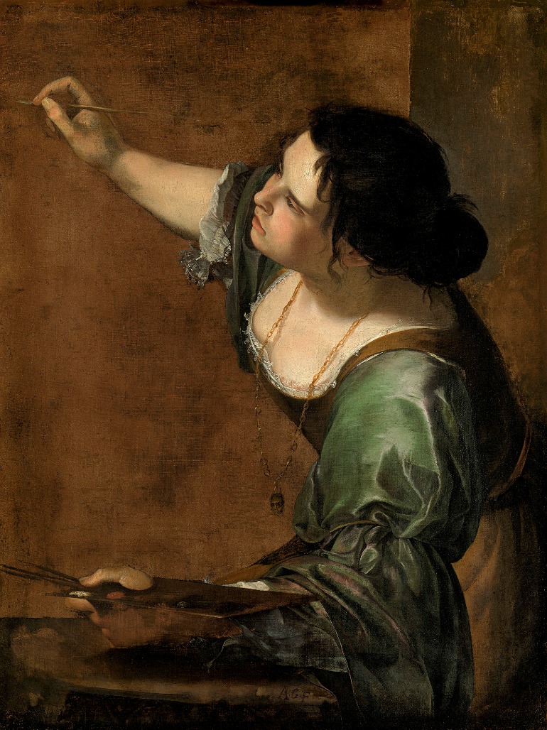 Artemisia Gentileschi, Self portrait as the Allegory of Painting (La Pittura), c.1638-9. Photo Credit: Royal Collection Trust/ © Her Majesty Queen Elizabeth II 2016. 