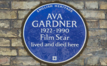 Ava Gardner Blue Plaque. Photo Credit: ©English Heritage.