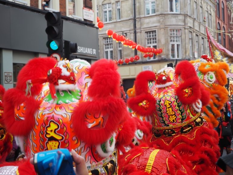 London Chinatown - Chinese New Year Parade - Dragon Dancers. Photo Credit: © Ursula Petula Barzey.