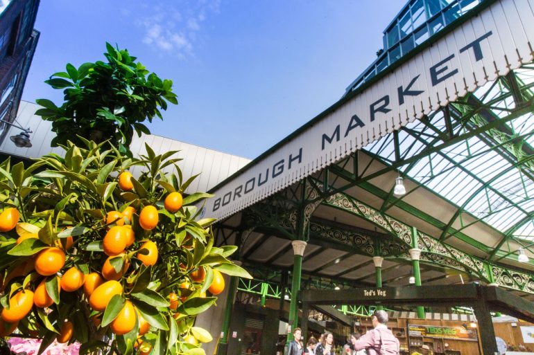 Borough Market with oranges. Photo Credit: © London & Partners.