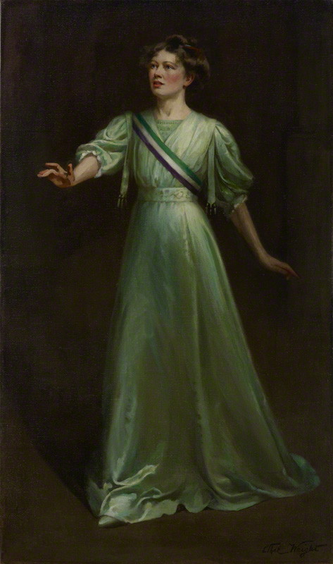 National Portrait Gallery: Portrait of Dame Christabel Pankhurst by Ethel Wright. Photo Credit: © National Portrait Gallery, London.