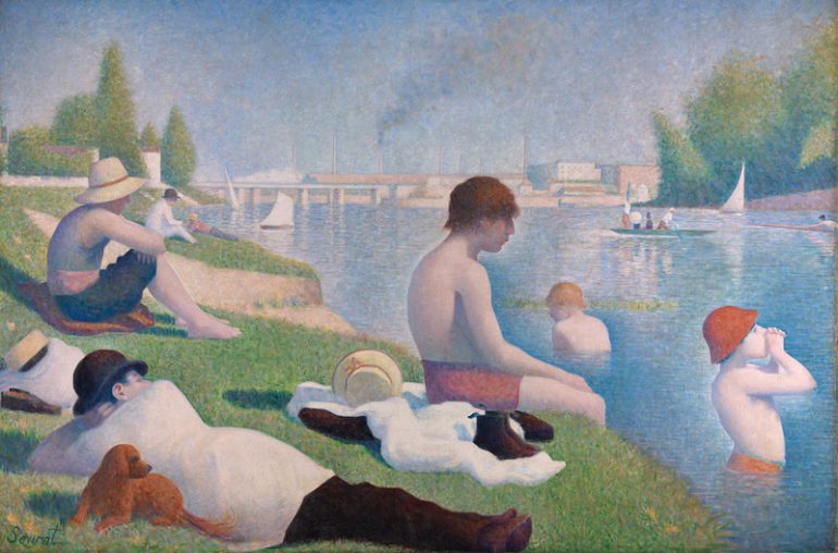 The National Gallery: Georges Seurat - Bathers at Asnières. Photo Credit: © The National Gallery, London.