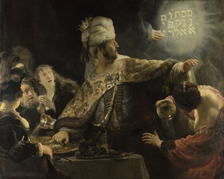 The National Gallery: Rembrandt - Belshazzar's Feast. Photo Credit: © The National Gallery, London.