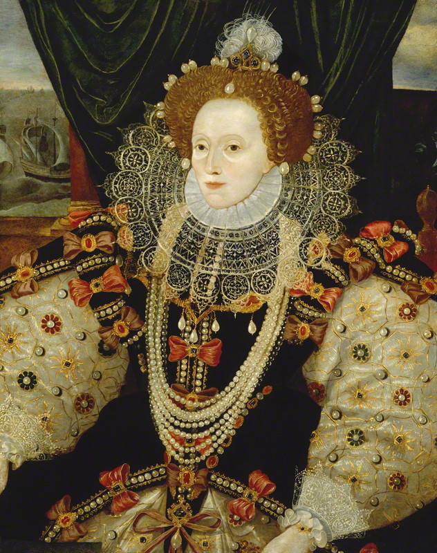 National Portrait Gallery: Portrait of Queen Elizabeth I by Unknown English artist, circa 1588. Photo Credit: © National Portrait Gallery, London. 
