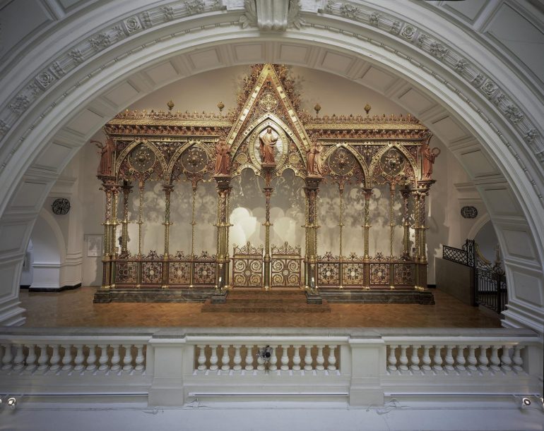 Victoria & Albert Museum: The Hereford Screen - Victorian metalwork choir screen in the Gothic Revival style. Photo Credit: © Victoria & Albert Museum, London.