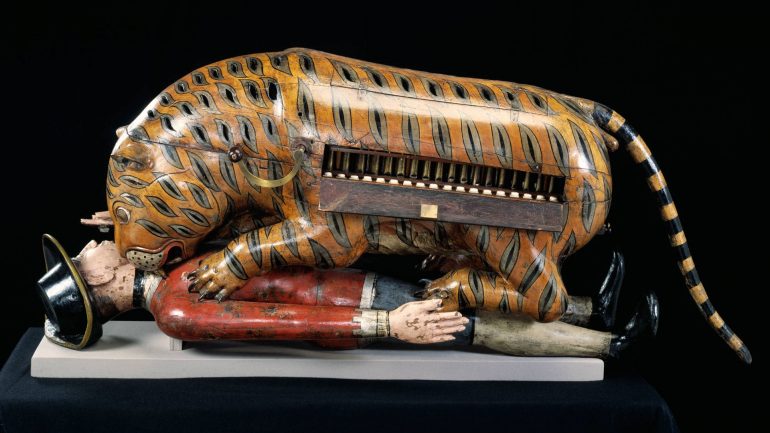 Victoria & Albert Museum: 'Tipu's Tiger', 1780s or 1790s, Mysore, India. Museum no 2545 (IS). Photo Credit: © Victoria & Albert Museum.