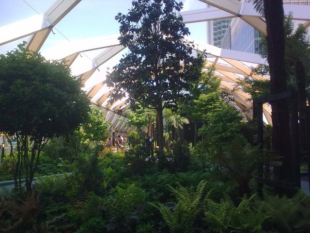 Canary Wharf: Crossrail Place Roof Garden. Photo Credit: © Ingrid M Wallenborg.