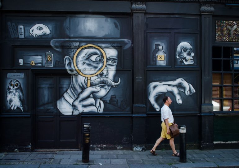 London Street Art: Zabou Artist - Cabinet of Curiosities. Photo Credit: © Alex Lacey.