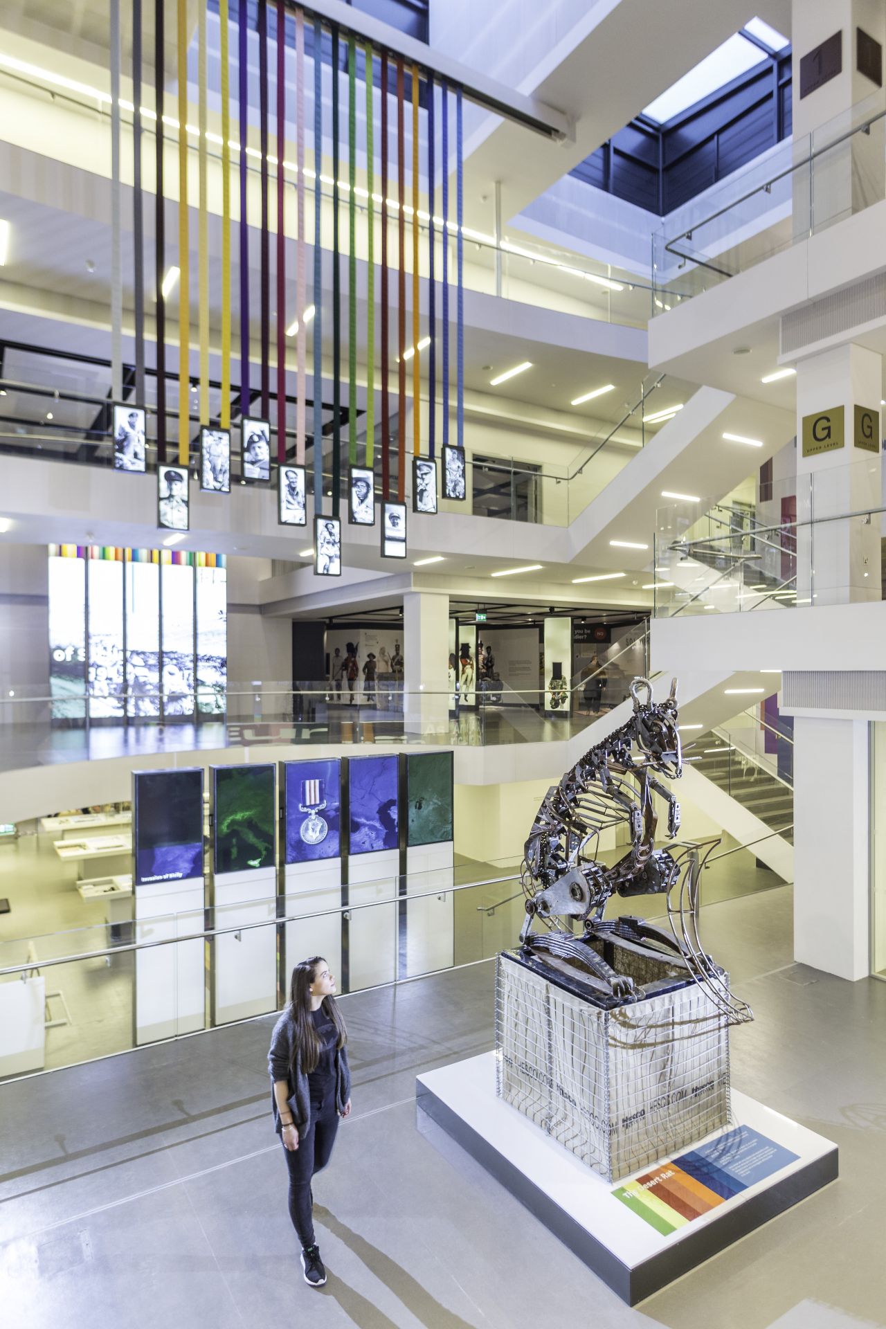 National Army Museum: Atrium looking out to the galleries. Photo Credit: © National Army Museum. 