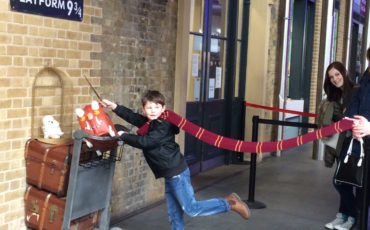 Harry Potter: Platform 9 3/4 at London's Kings Cross Station