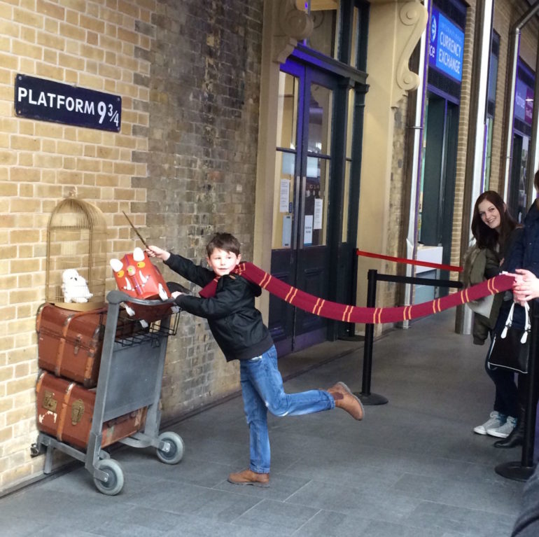 Harry Potter: Platform 9 3/4 at London's Kings Cross Station