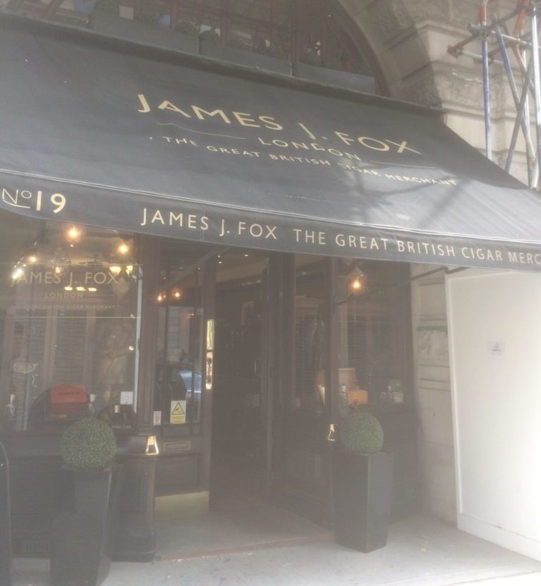 London St James's Street: James J. Fox Cigar Shop. Photo Credit: © Edwin Lerner.